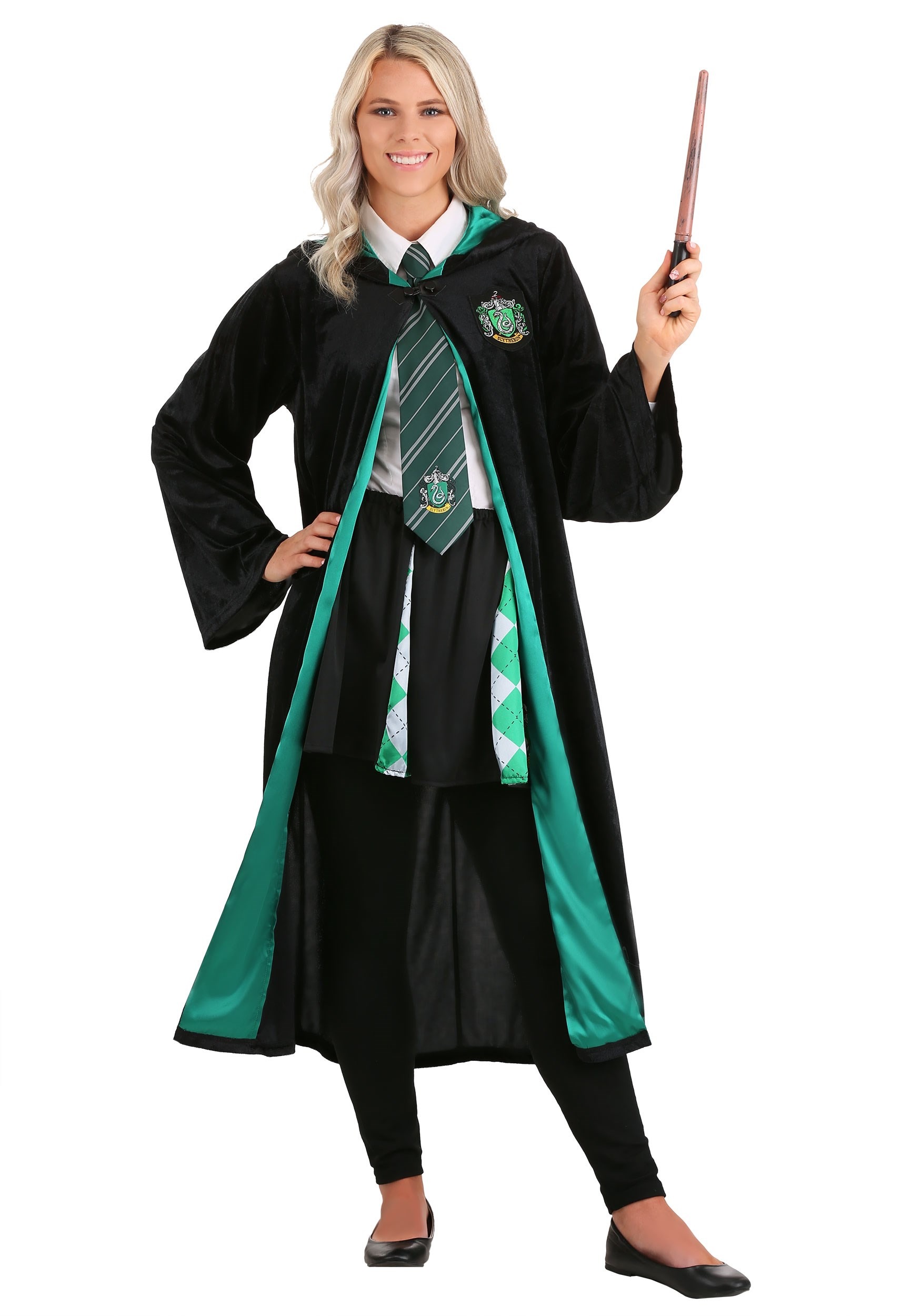 Harry Potter Female Slytherin Robe School Uniform Halloween Cosplay Co –  Gcosplay