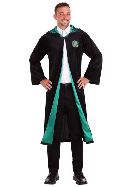 Deluxe Harry Potter Slytherin Robe Plus Size Costume For Adults 4478