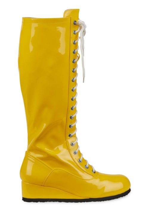 Yellow Wrestling Boots for Men