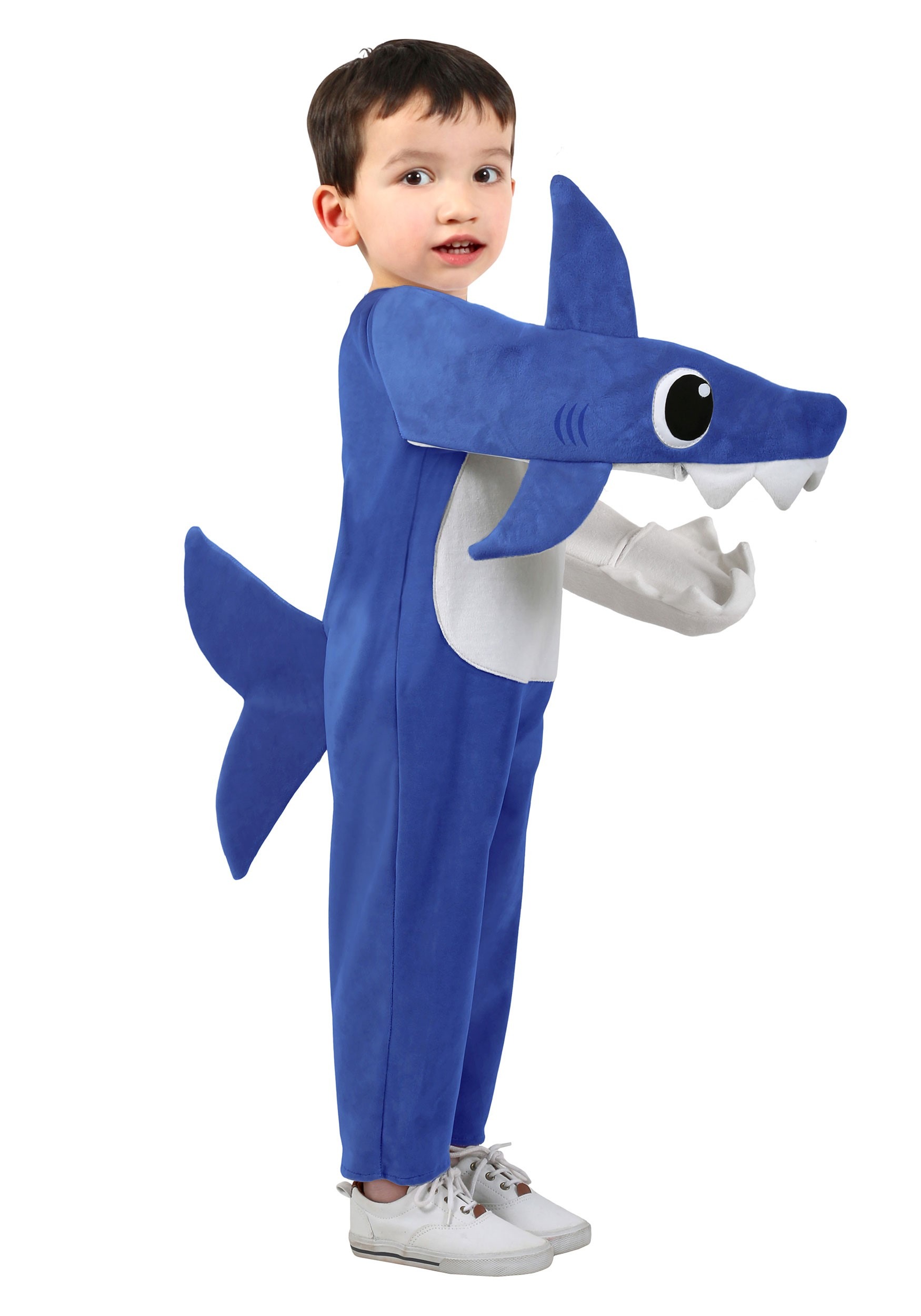 Baby Shark Daddy Shark Toddler Fancy Dress Costume with Sound Small 