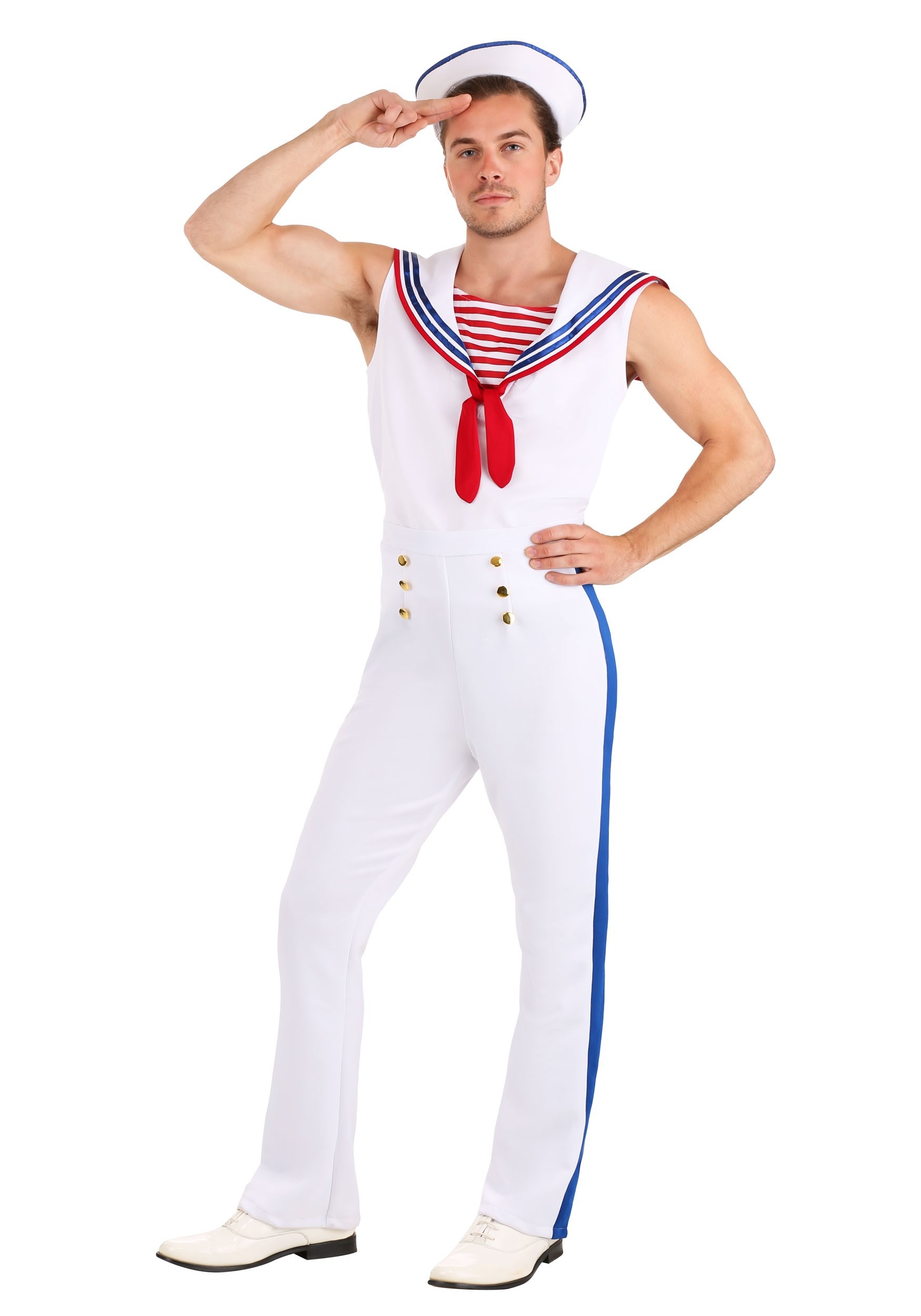 Disfraz de marinero de primera clase para hombres Multicolor