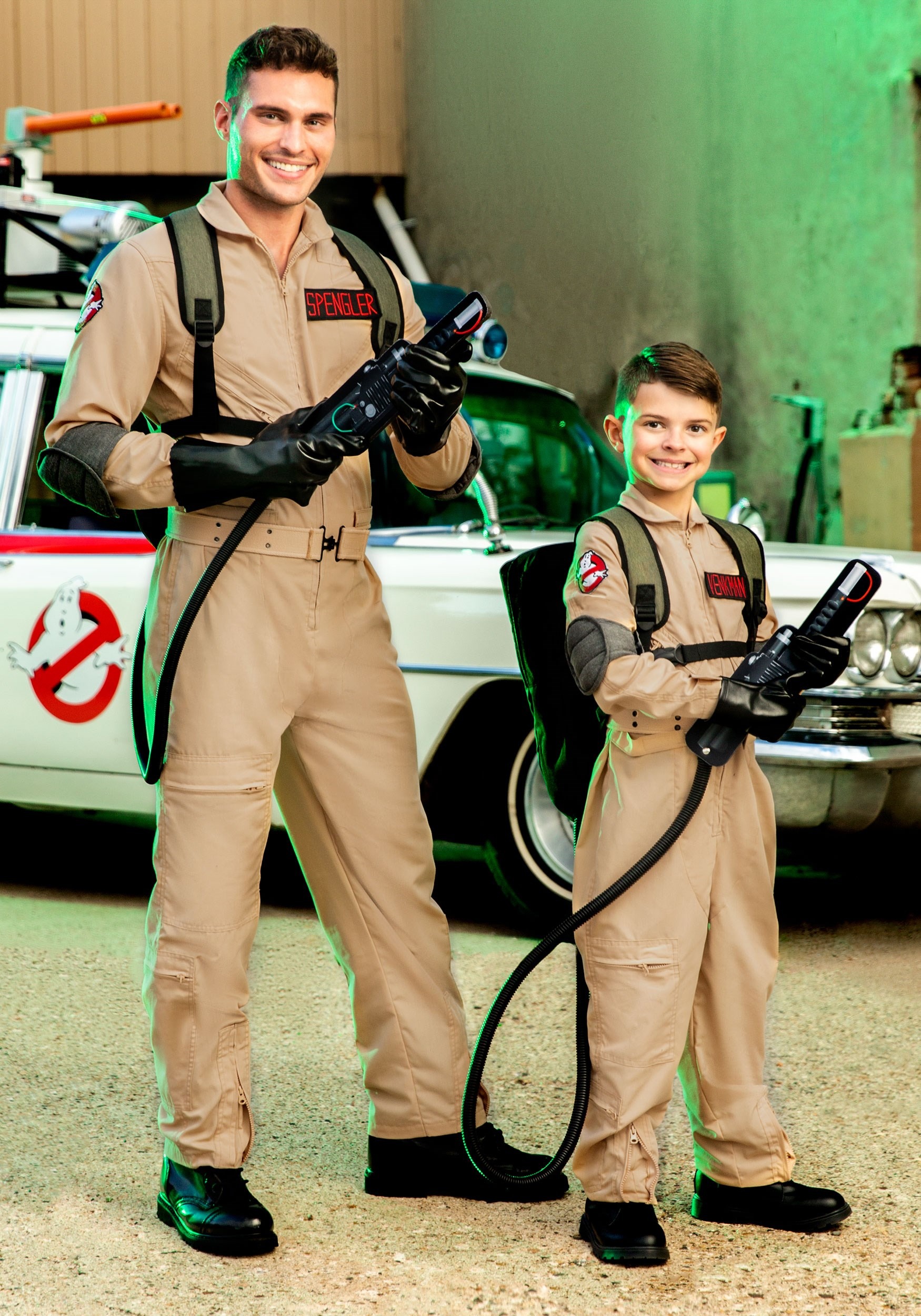4-6 Year Old Kids Ghostbuster Jumpsuit Cosplay Medium Halloween Party Costume 