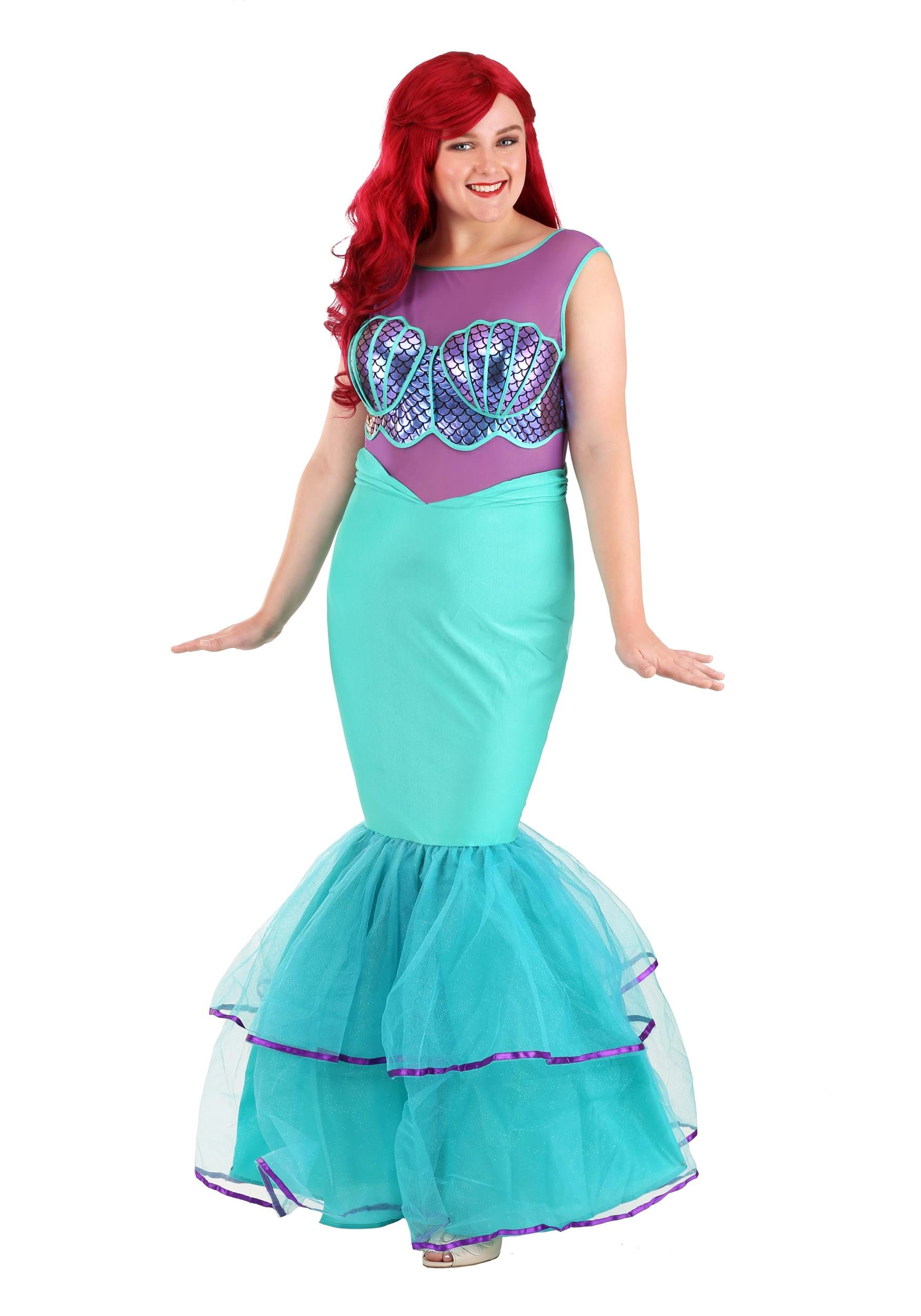 eal Purple Mermaid Shell Bra - Mermaid Sea Shell Bra Costume Tops