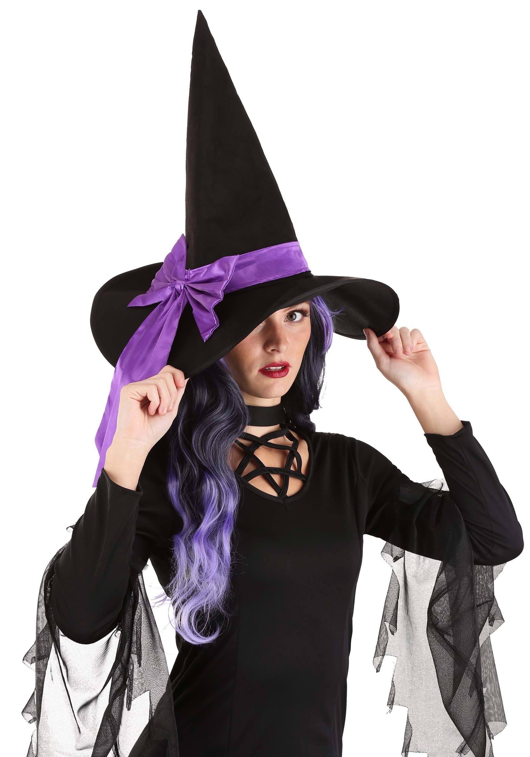 ~*~6 FELT AND SHIMMER WITCHES HATS~*~HALLOWEEN DRESS UP 