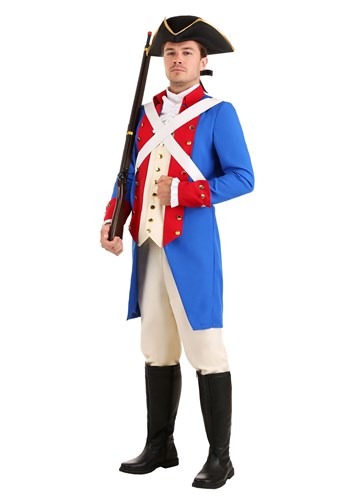 American Revolution Soldier Costume for Men