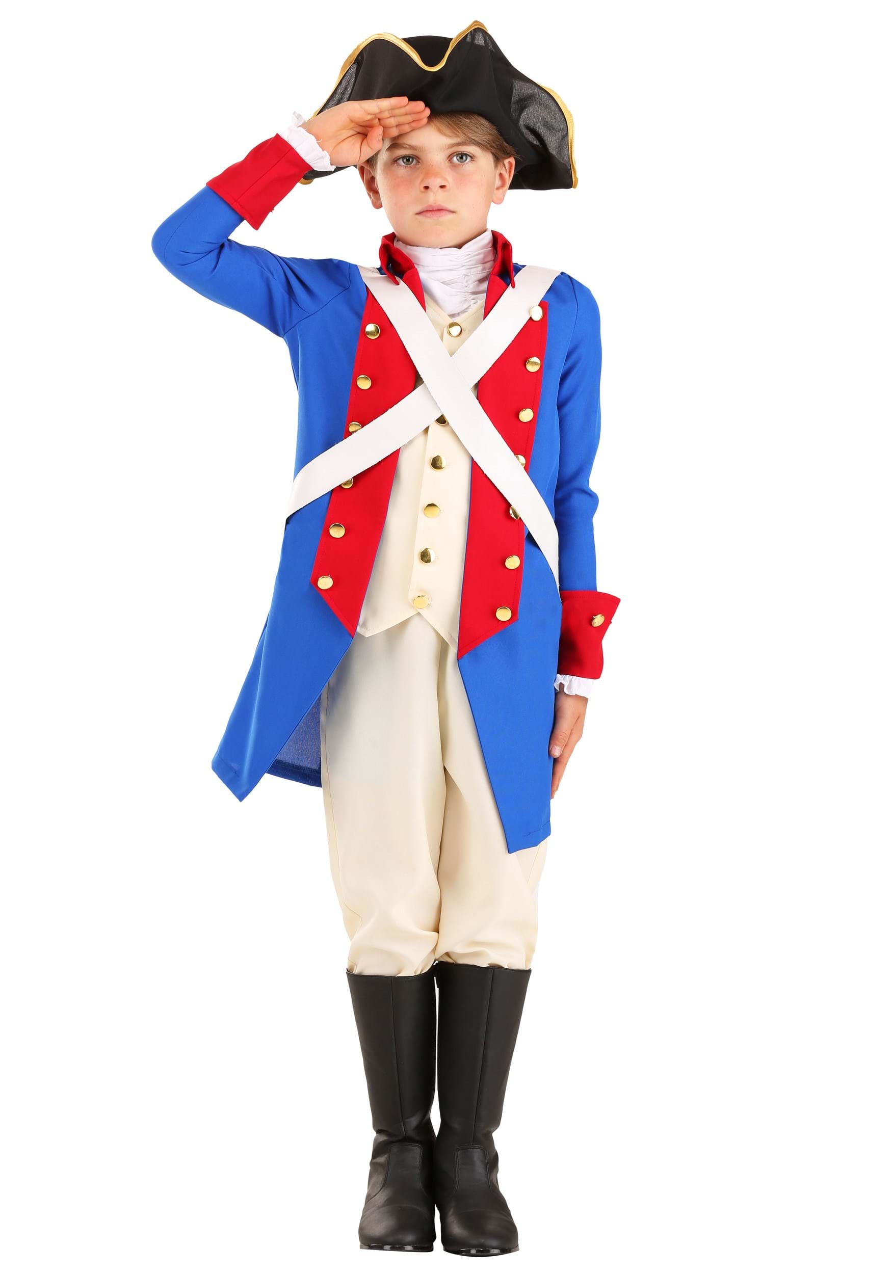 Photos - Fancy Dress American FUN Costumes Kid's  Revolution Soldier Costume | Historical Costum 