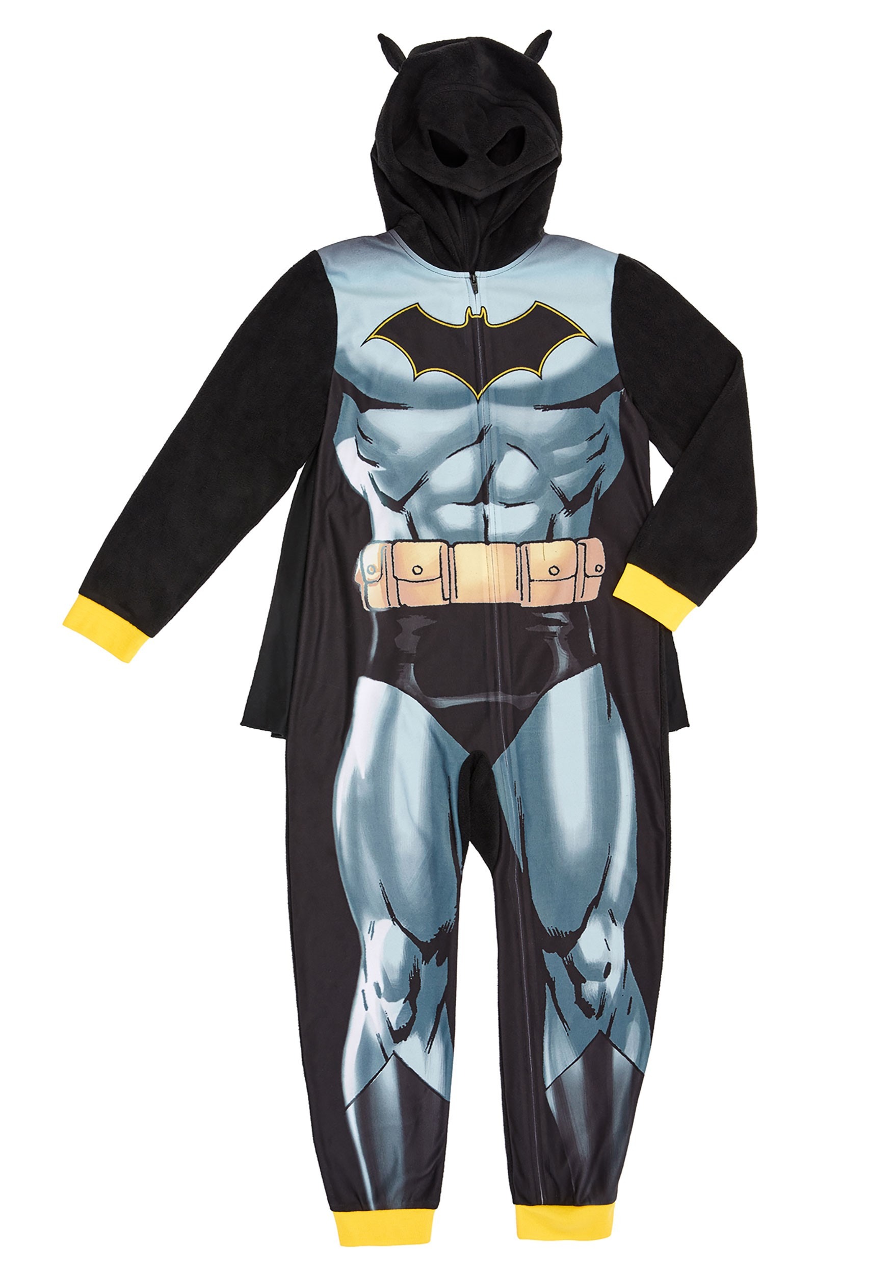 Disfraz de traje de la unión con capucha para niños de Batman Multicolor