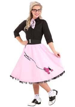 Details about   Hot Rod 50's Pink Poodle Skirt Sock Hop Fancy Dress Up Halloween Adult Costume 