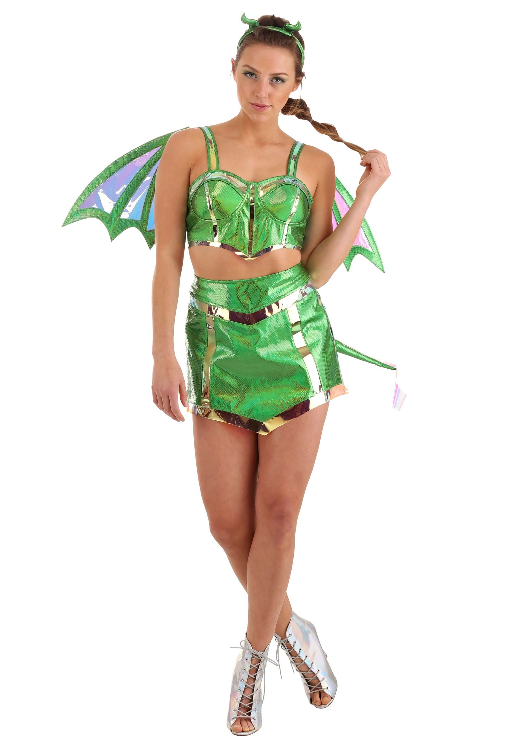 Photos - Fancy Dress Dragon FUN Costumes Dreamscape  Costume for Women Green 