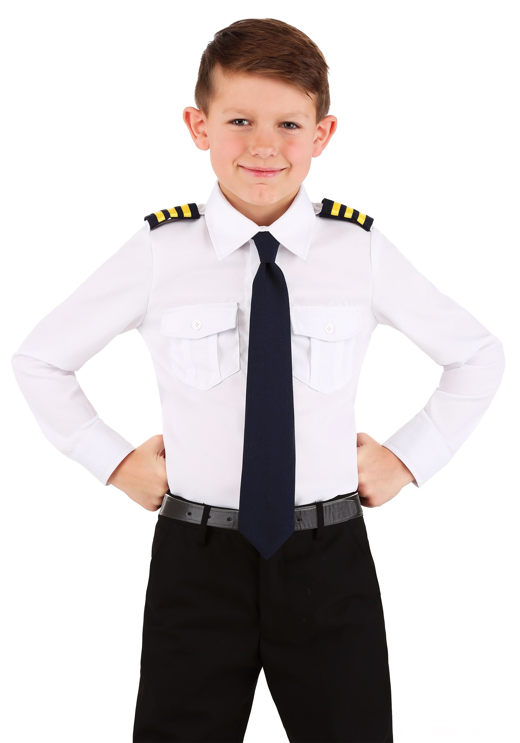 Photos - Fancy Dress Pilot FUN Costumes  Shirt Kid's Costume Blue/White 