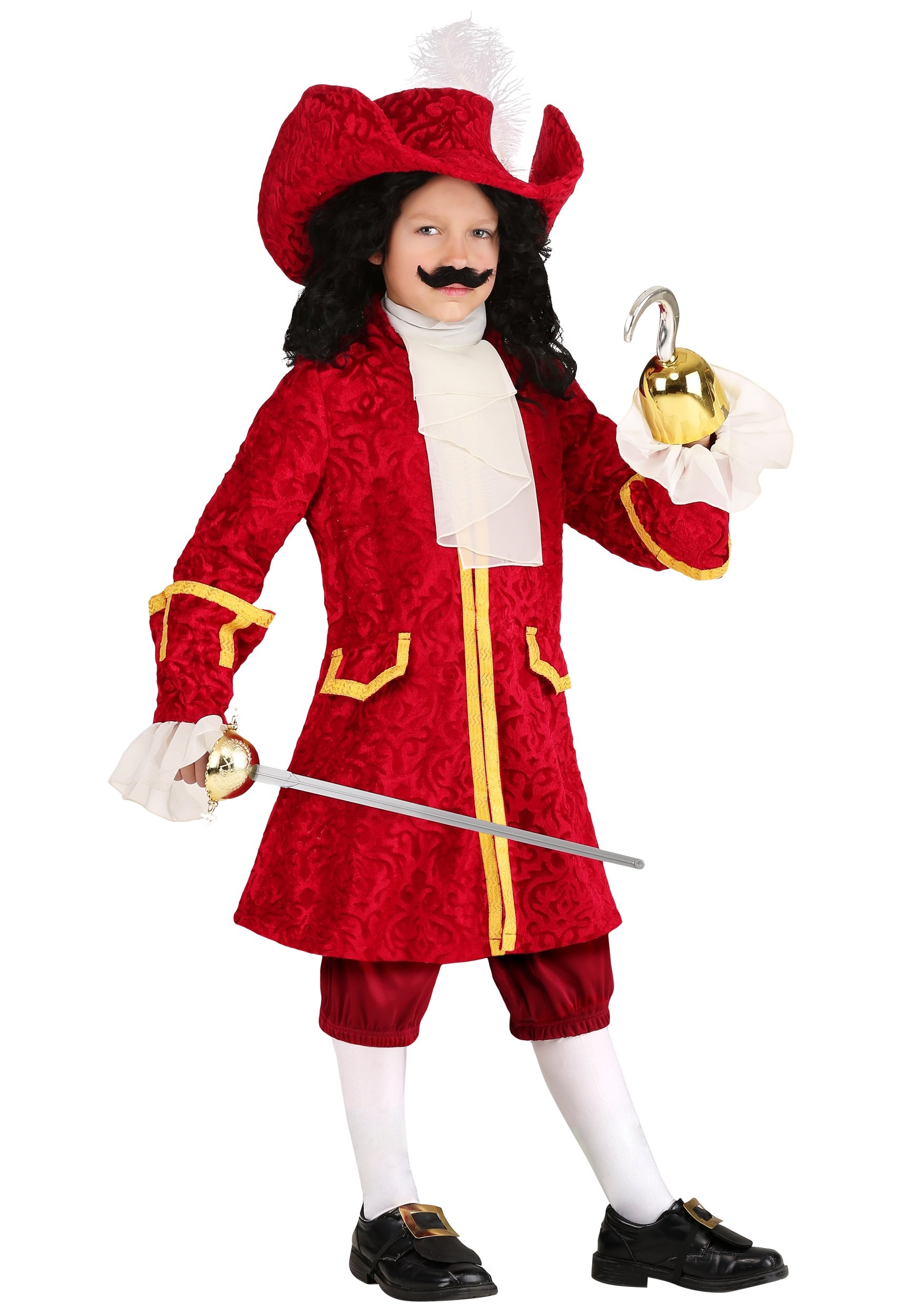  Disney Captain Hook Boys' Costume, Boys S 4-6 : Clothing, Shoes  & Jewelry