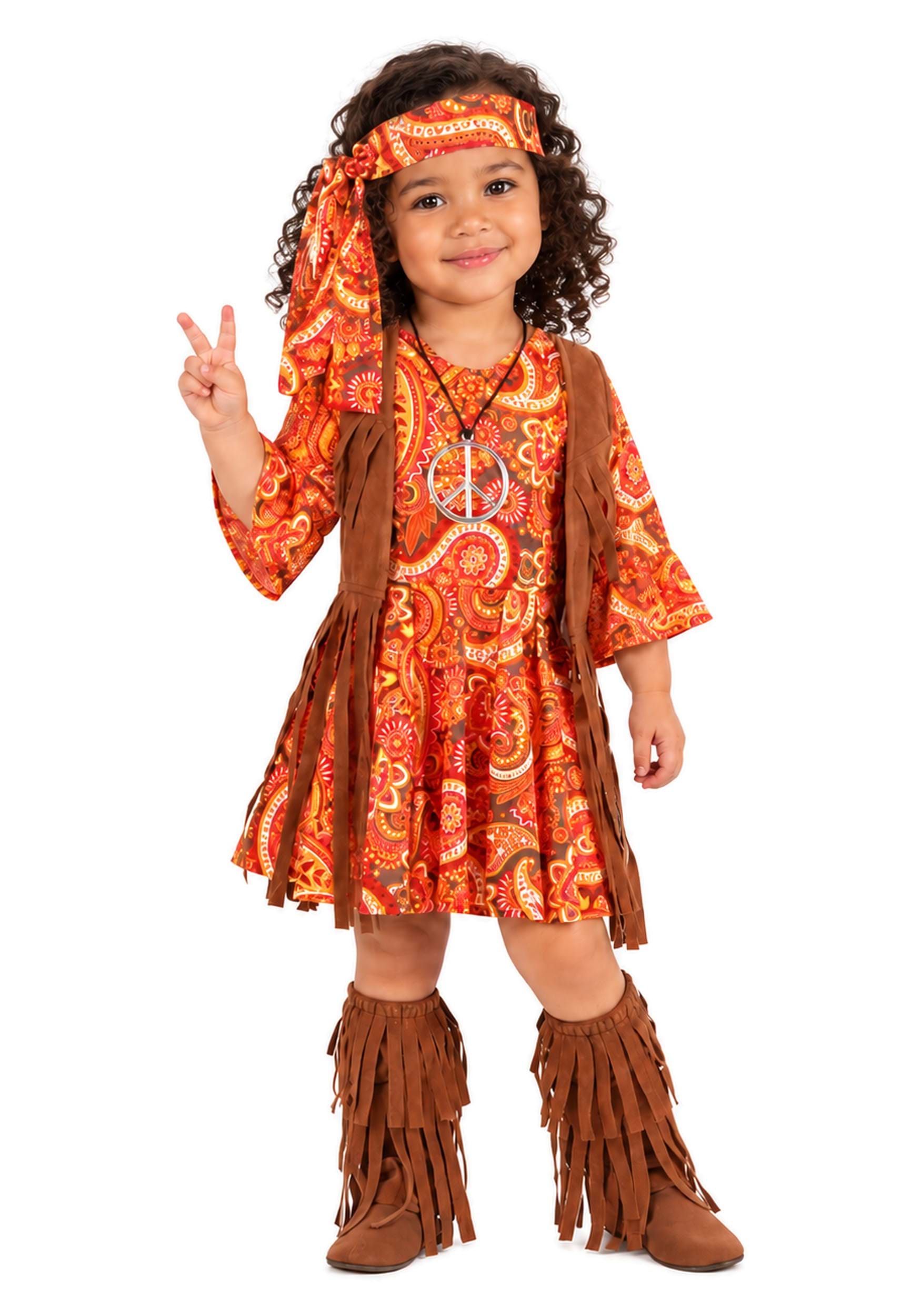 Fringe Toddler Hippie Costume