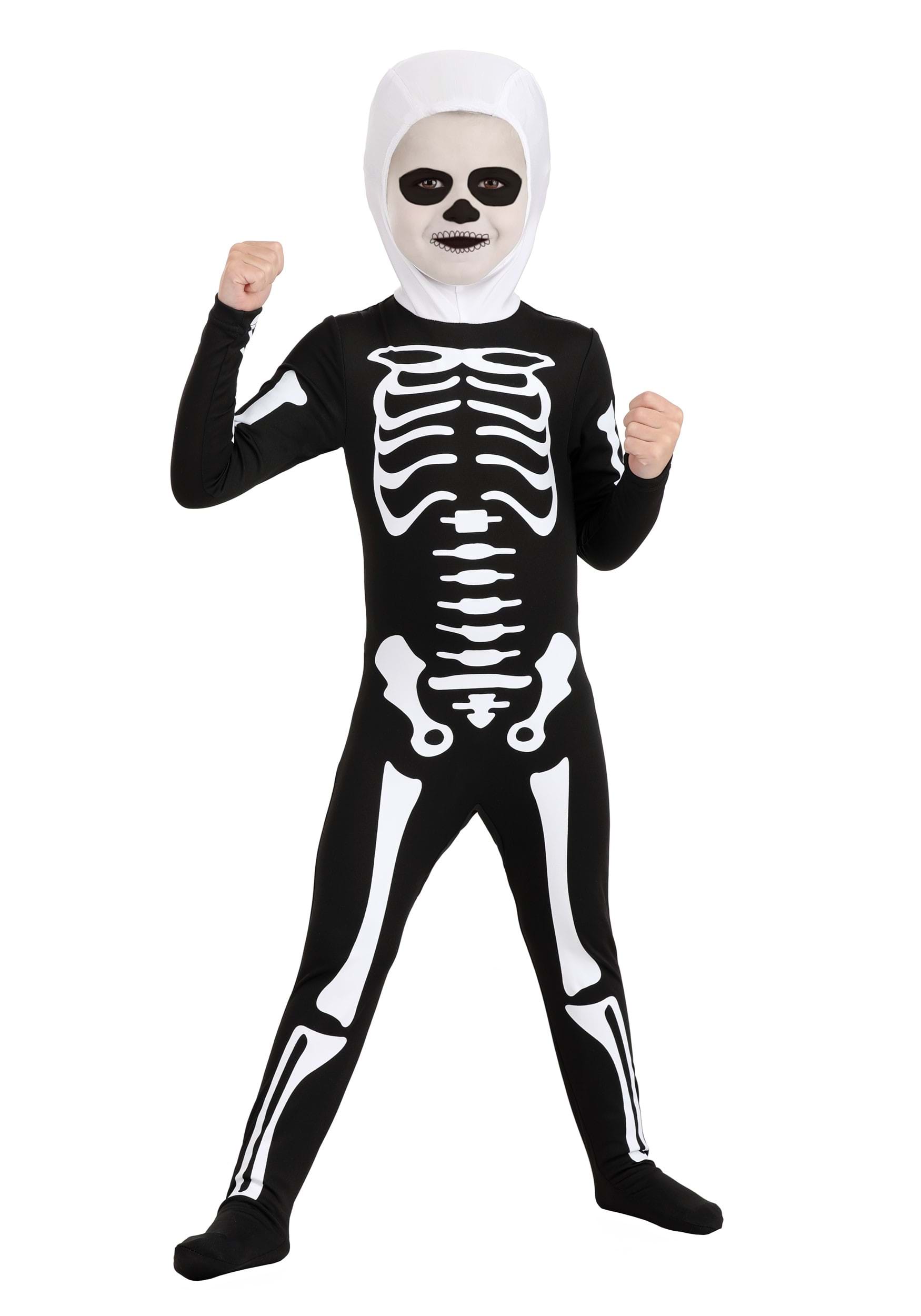Photos - Fancy Dress KID FUN Costumes Karate  Toddler Skeleton Suit Costume Black/White 
