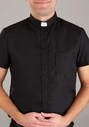 Adult Priest Black Costume Shirt | Priest Costumes