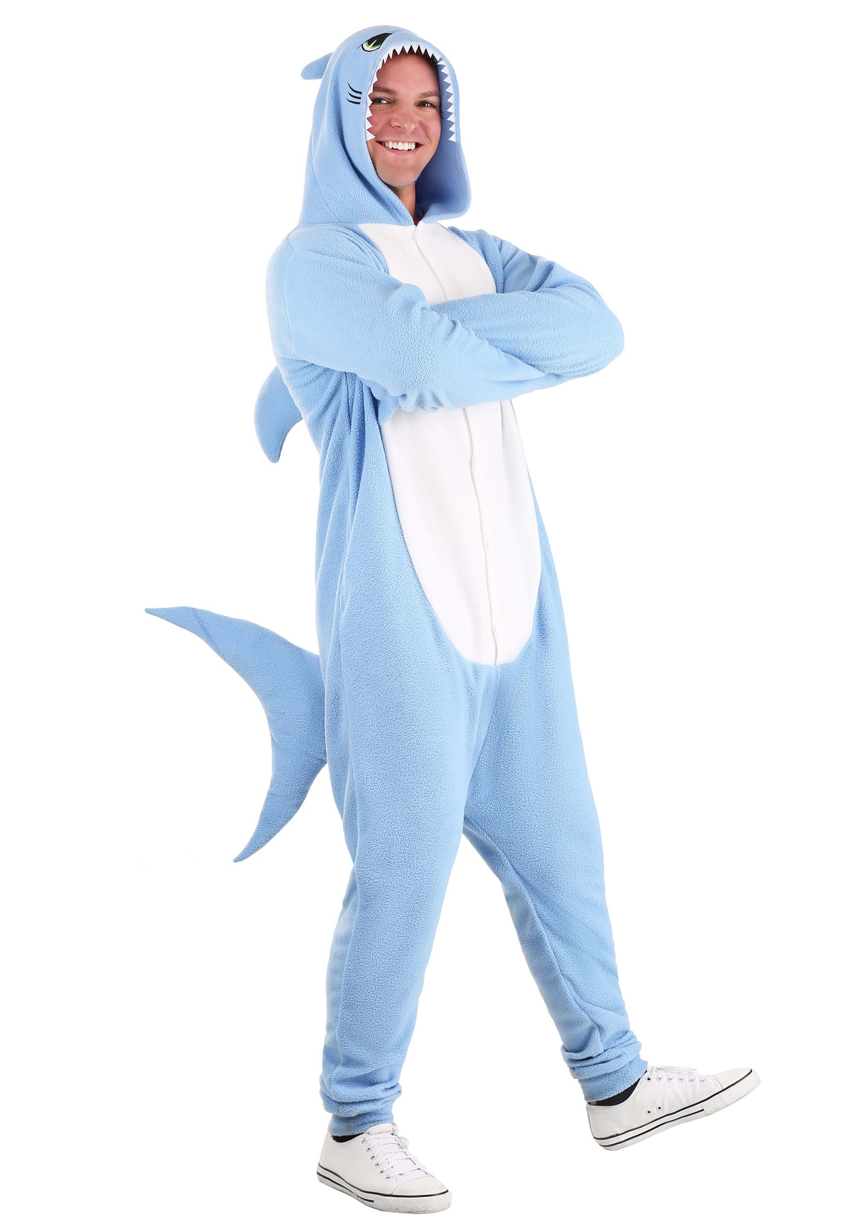 Disfraz de tiburón cómodo para adultos Multicolor