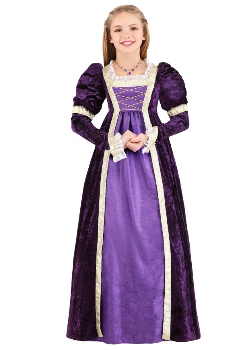 Kid's Amethyst Princess Costume Main