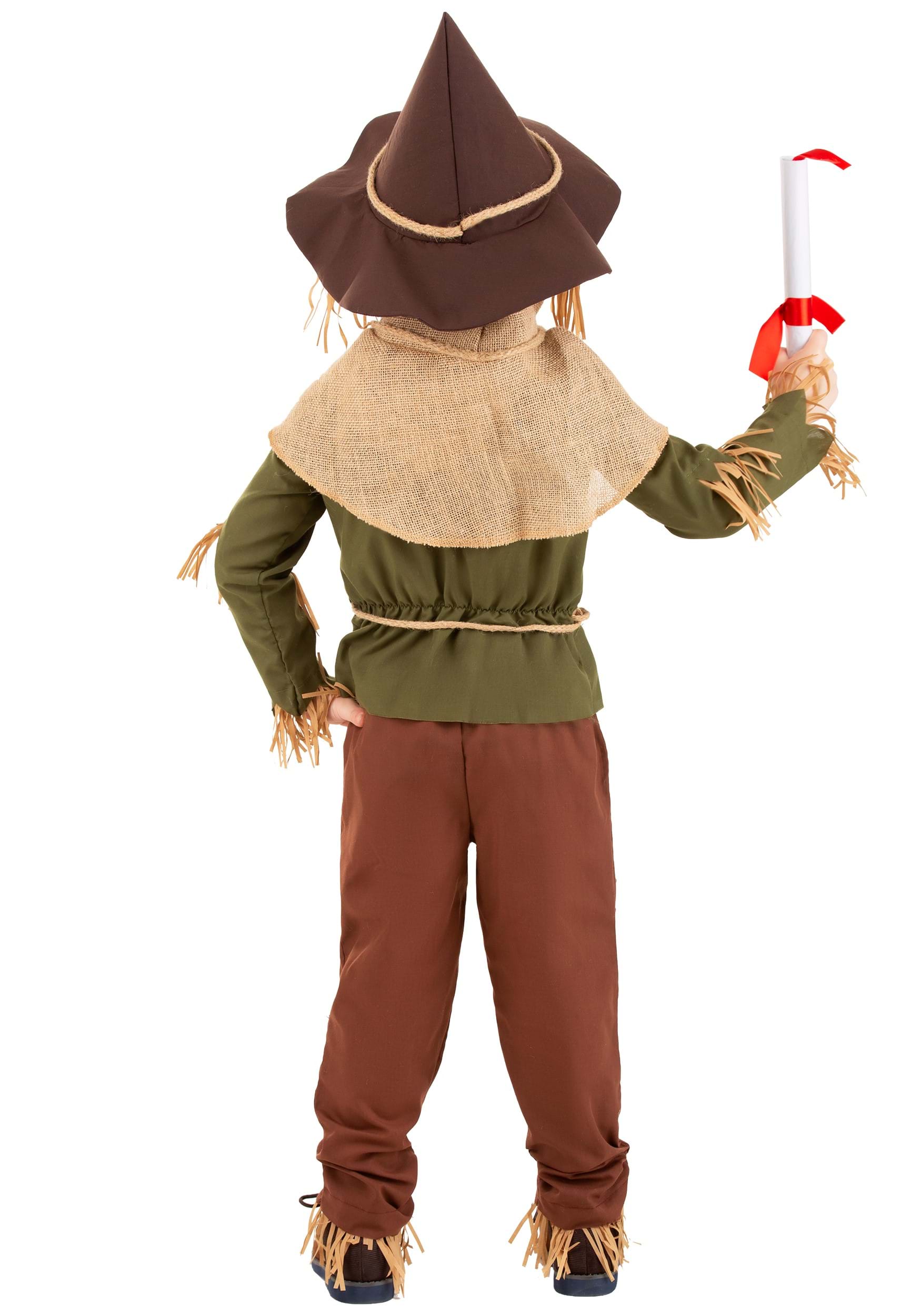 Child Toddler's Wizard Of Oz Cuddly Scarecrow Halloween Costume Shirt Pants Hat 