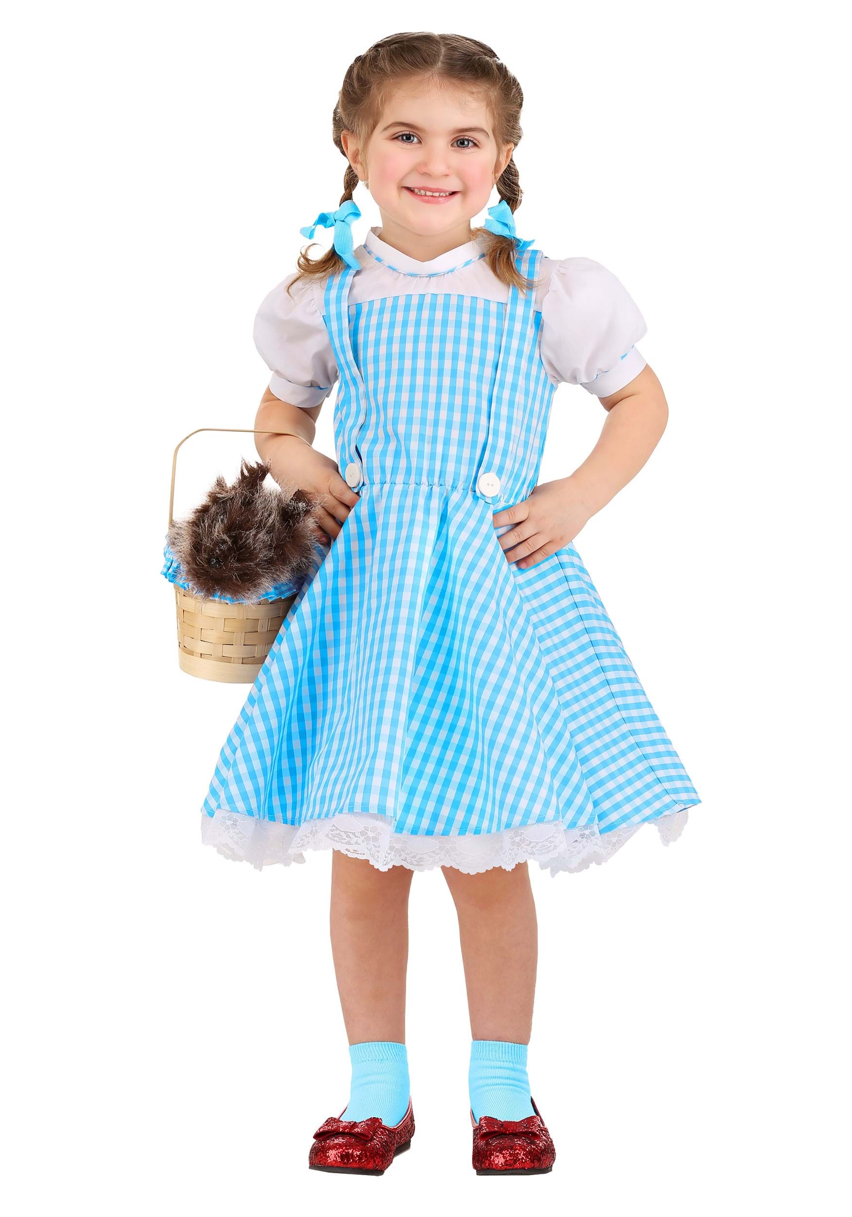 Disfraz clásico de Dorothy Wizard of Oz para niños pequeños Multicolor
