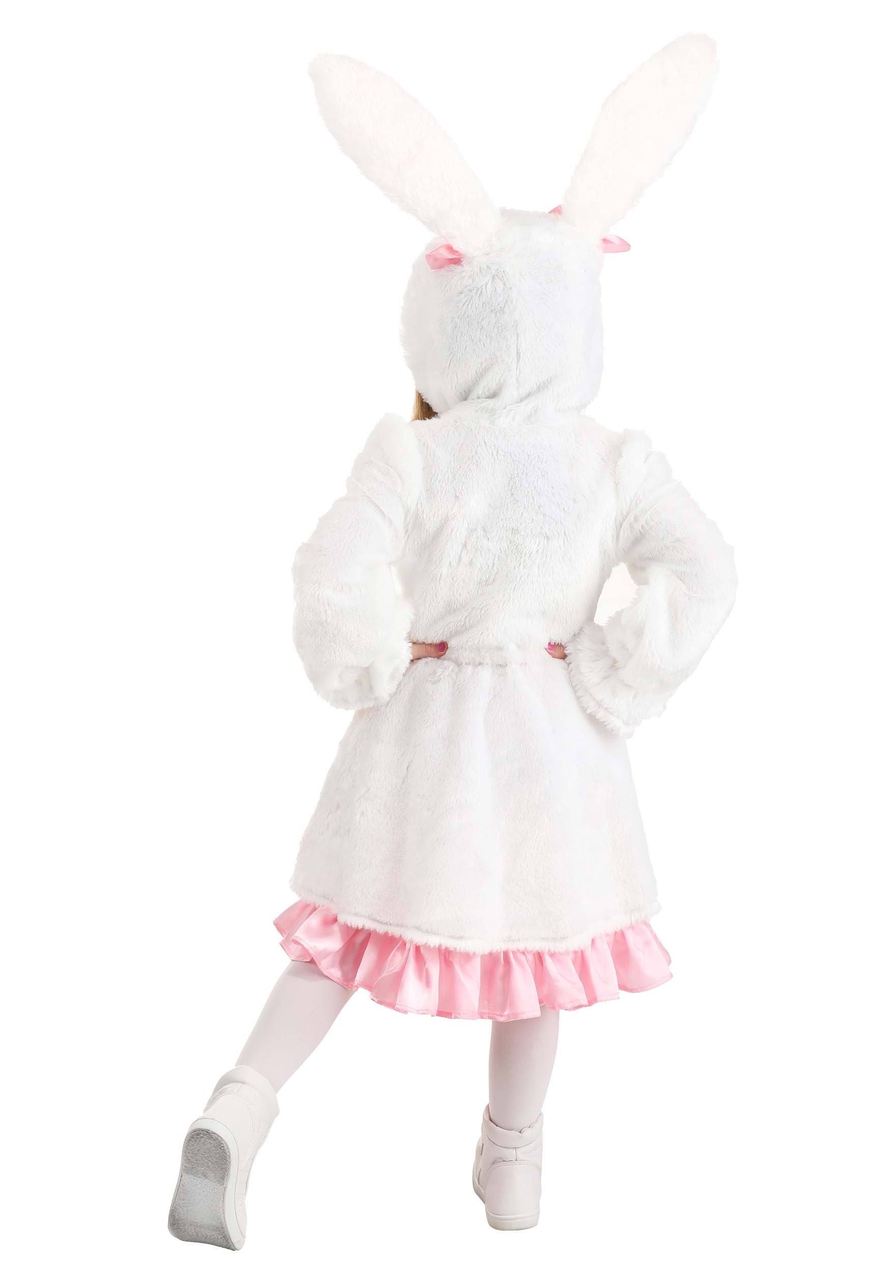 Toddler Fuzzy White Rabbit Girl's Costume