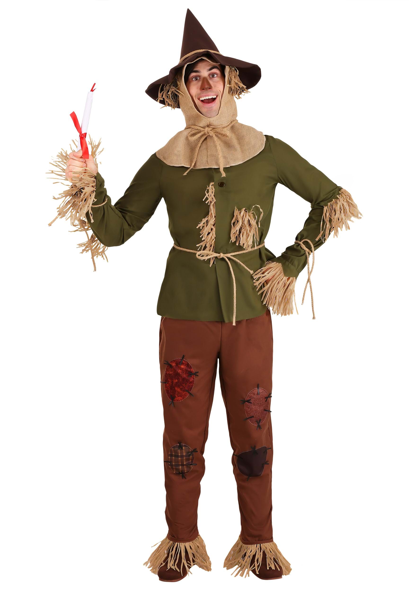 The wizard of oz scarecrow child halloween costume large.