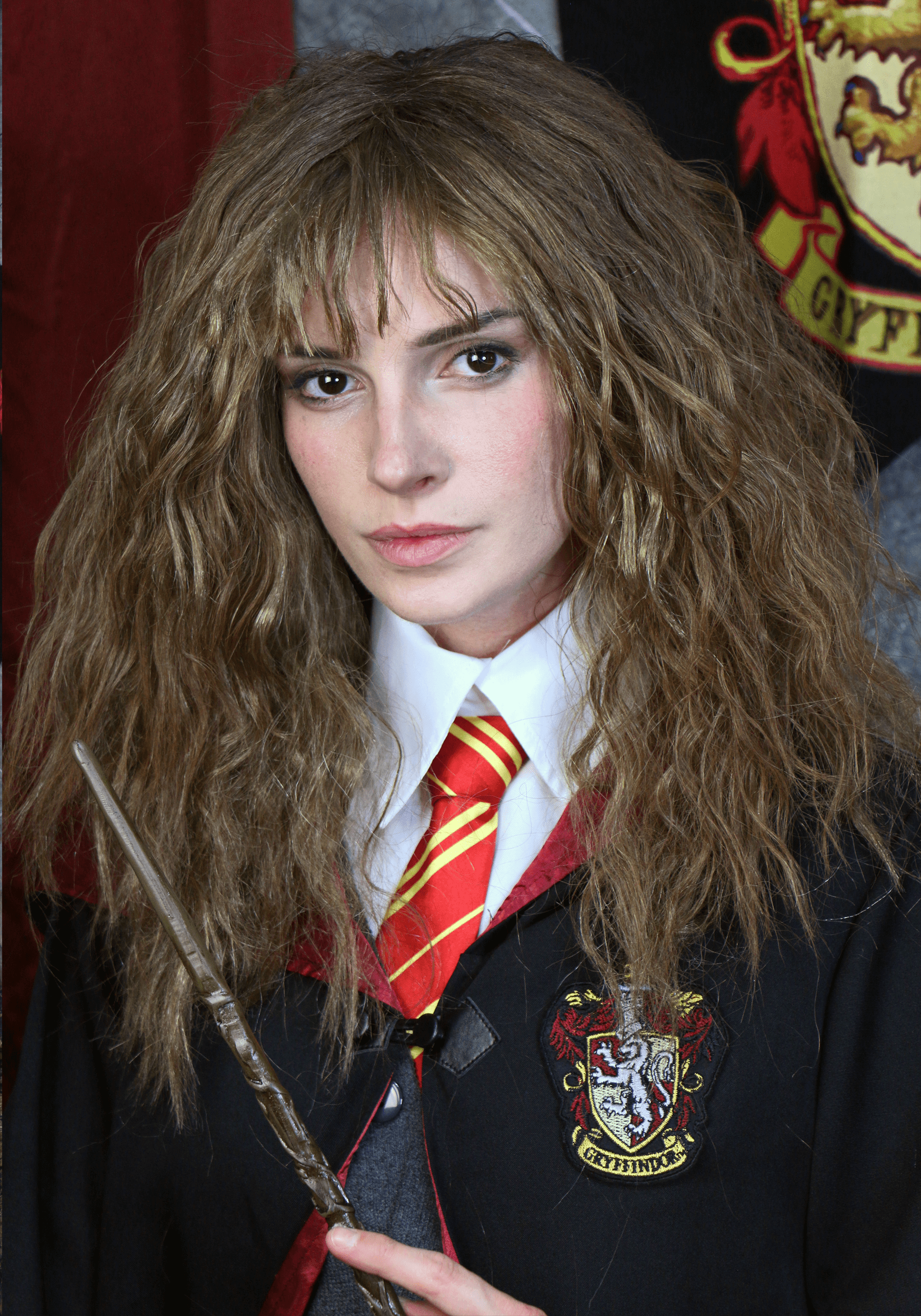 HARRY POTTER Red + Gold Striped Polyester Neck Tie Cosplay Gryffindor  Costume