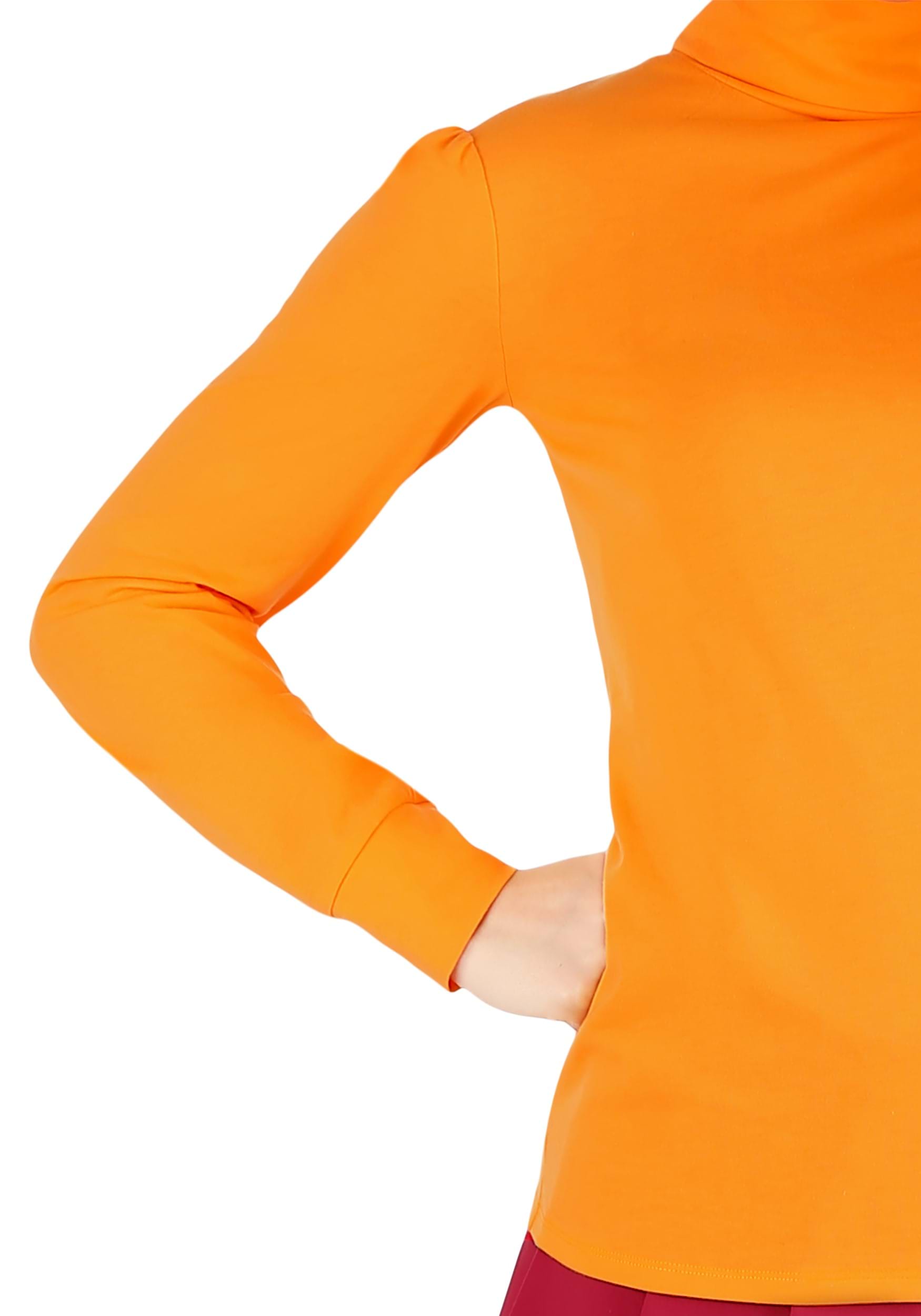 Women's Classic Scooby Doo Velma Costume, Size: Large, Orange