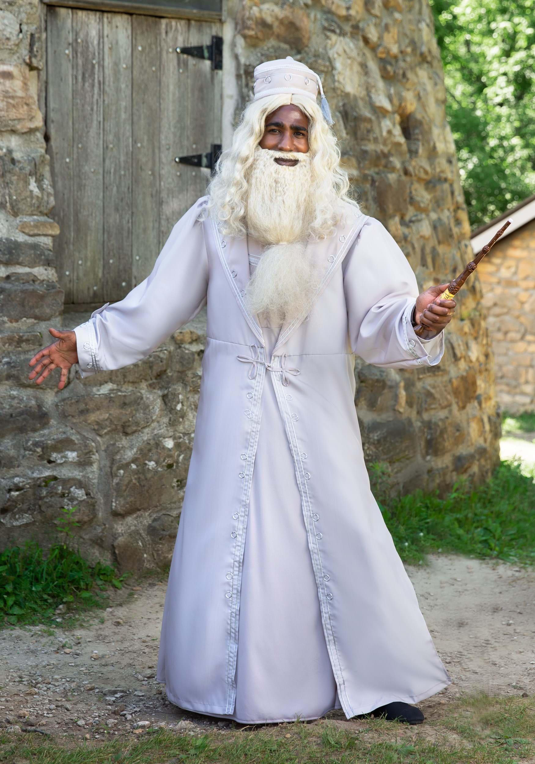 Harry Potter Principal Magician Albus Dumbledore Cosplay Costume Uniform 