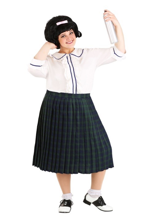 1950s Costumes- Poodle Skirts, Car Hop, Monroe, Pin Up, I Love Lucy Plus Size Tracy Turnblad Costume Dress for Women  AT vintagedancer.com