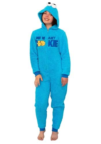 Sesame Street Womens Cookie Monster Union Suit Costume Upd