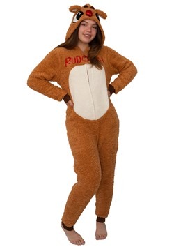 Rudolph the Red-Nosed Reindeer Womens Rudolph Union Suit Cos