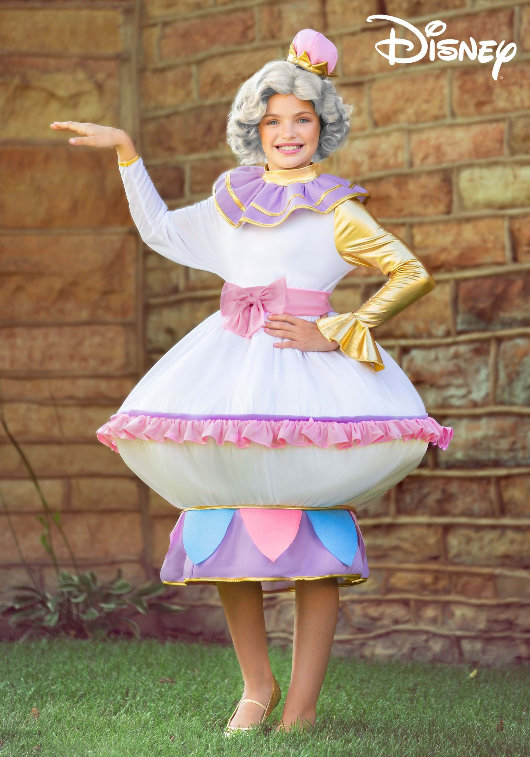 Disfraz de la Sra. Potts para niños de Disney's Beauty and the Beast Multicolor