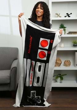 Nintendo Controller Wearable Pocket Throw Blanket
