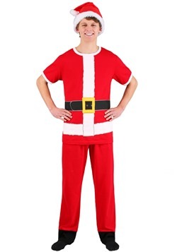 Santa Claus Cosplay Costume Tee, Lounge Pants, and Hat