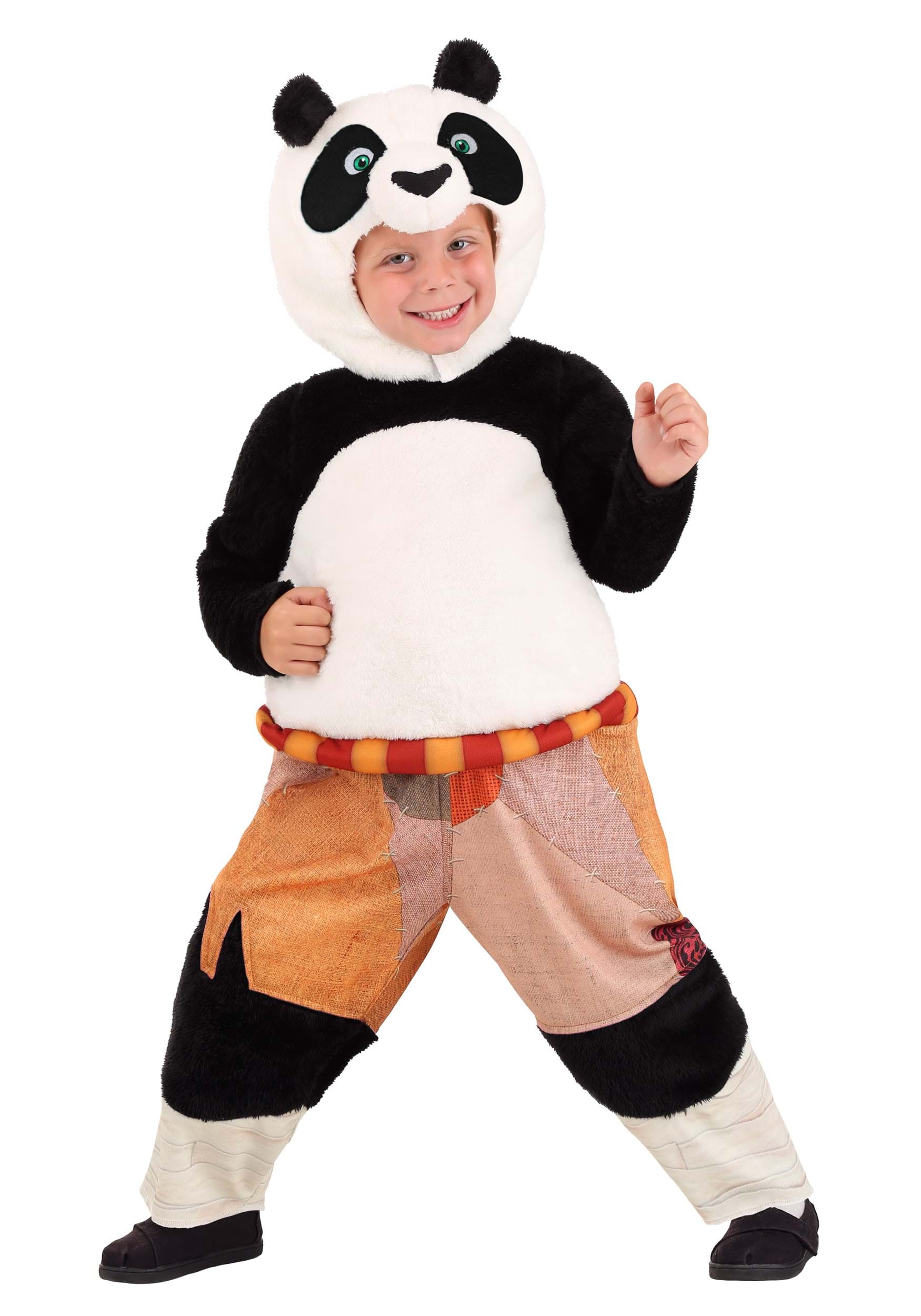 Photos - Fancy Dress Panda FUN Costumes Kung Fu  Toddler Po Costume Black/Beige/White 