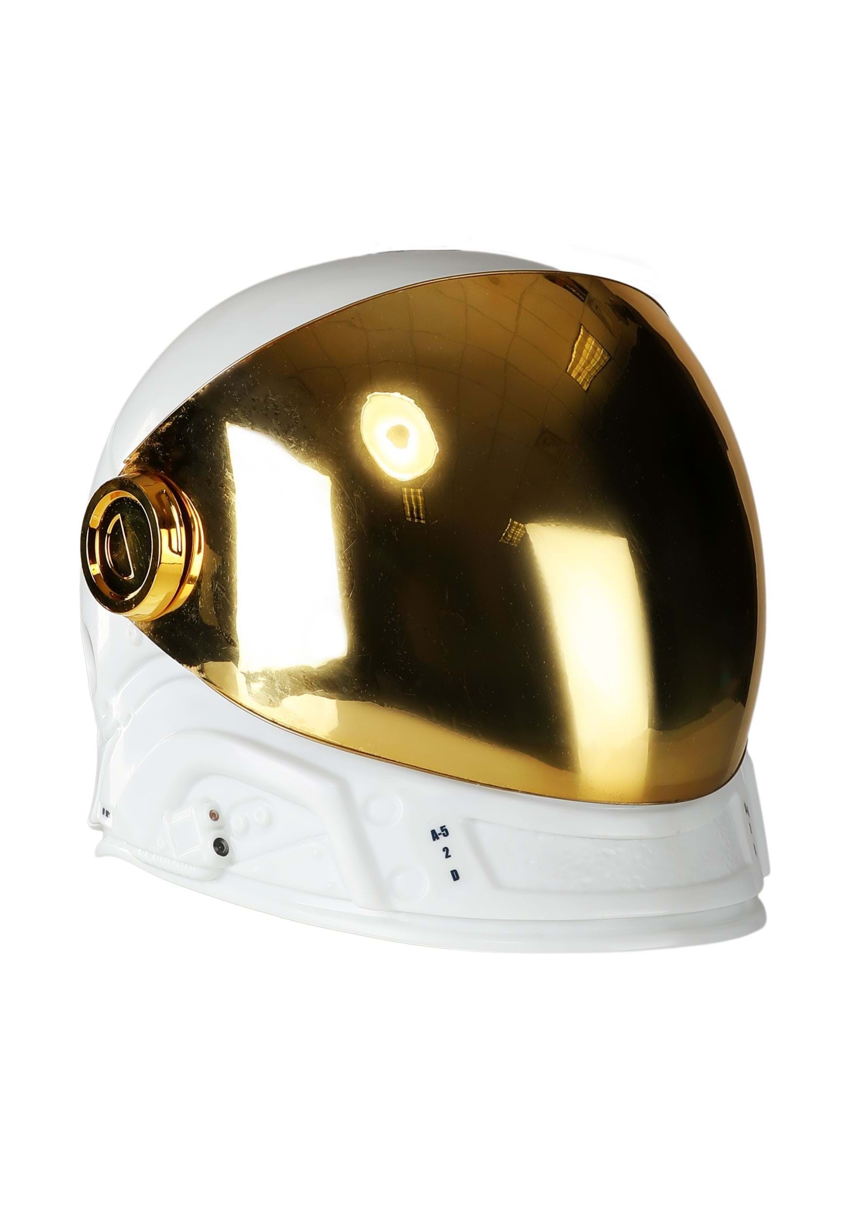 Deluxe Astronaut Cosmonaut Gold Helmet for Kids | Costume Helmets