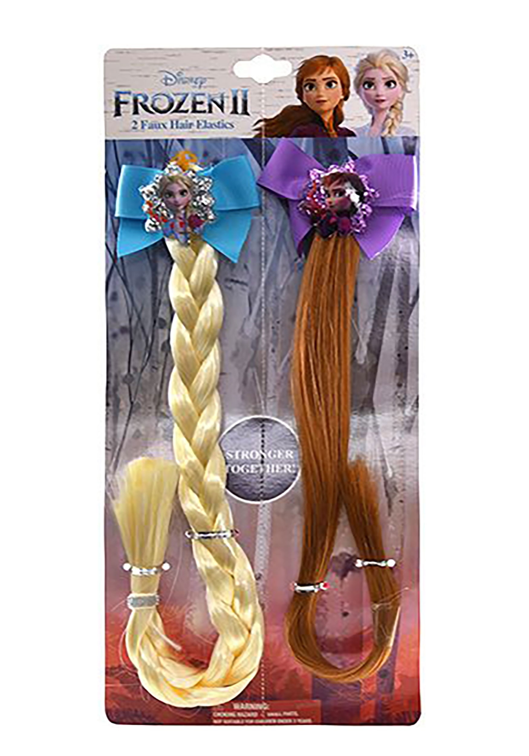 Frozen 2 Anna & Elsa 2pk Faux Hair Accessory