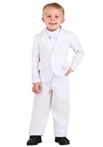 Toddler White Suit Costume Alt 3