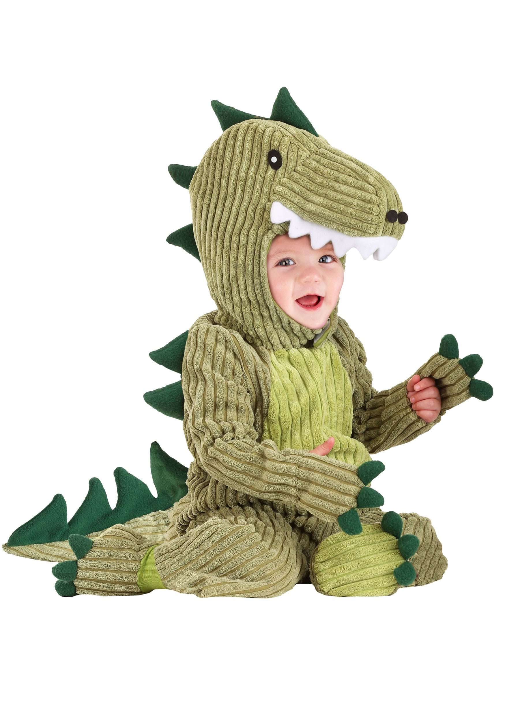 Baby Boys T-Rex Dinosaur Skeleton Fancy Dress Costume/All In One Outfit ~ 12-18m 