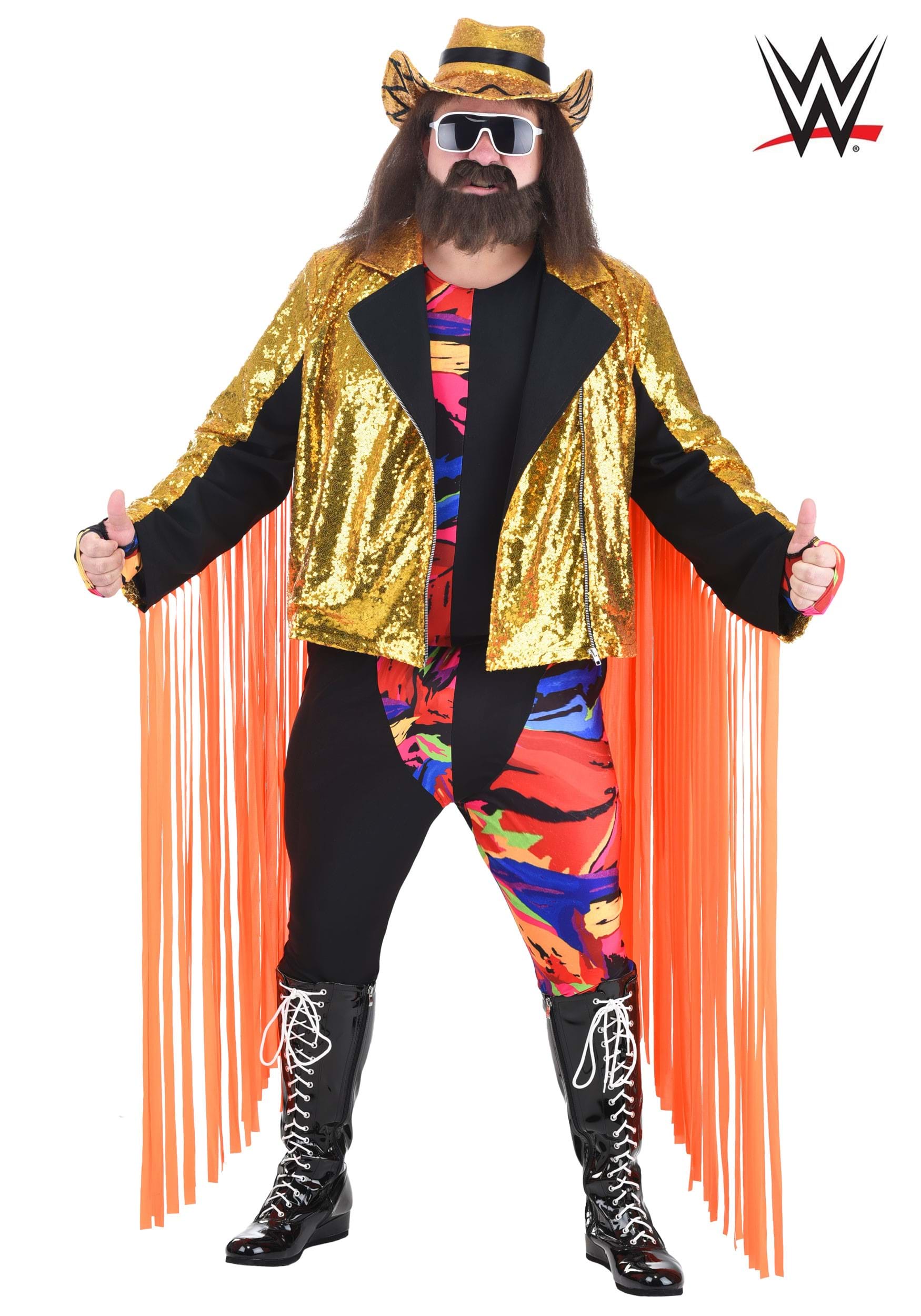Tamaño grande WWE Macho Man Randy Savage Halloween Disfraz Multicolor