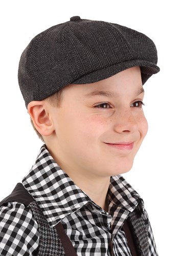 Child Newsboy Costume Cap Historical Accessories