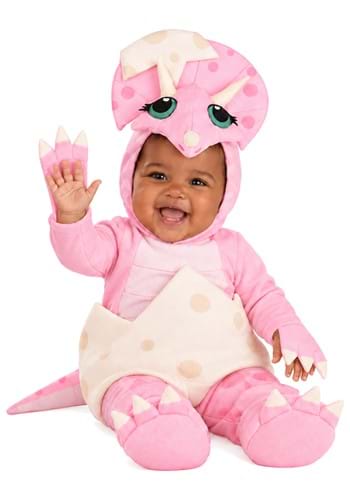 Infant Hatchling Pink Dinosaur Costume 1
