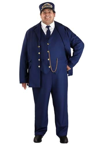 Plus Size North Pole Train Conductor Adult Costume