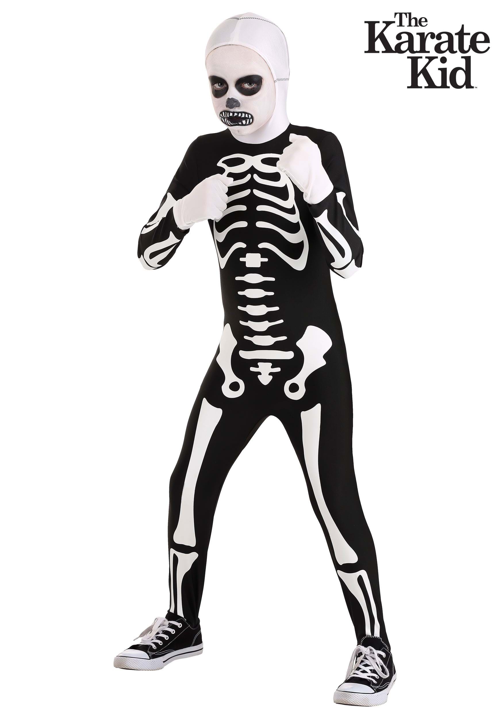Adult Karate Kid Cobra Kai Authentic Skeleton Suit Costume Size S M L XL Used