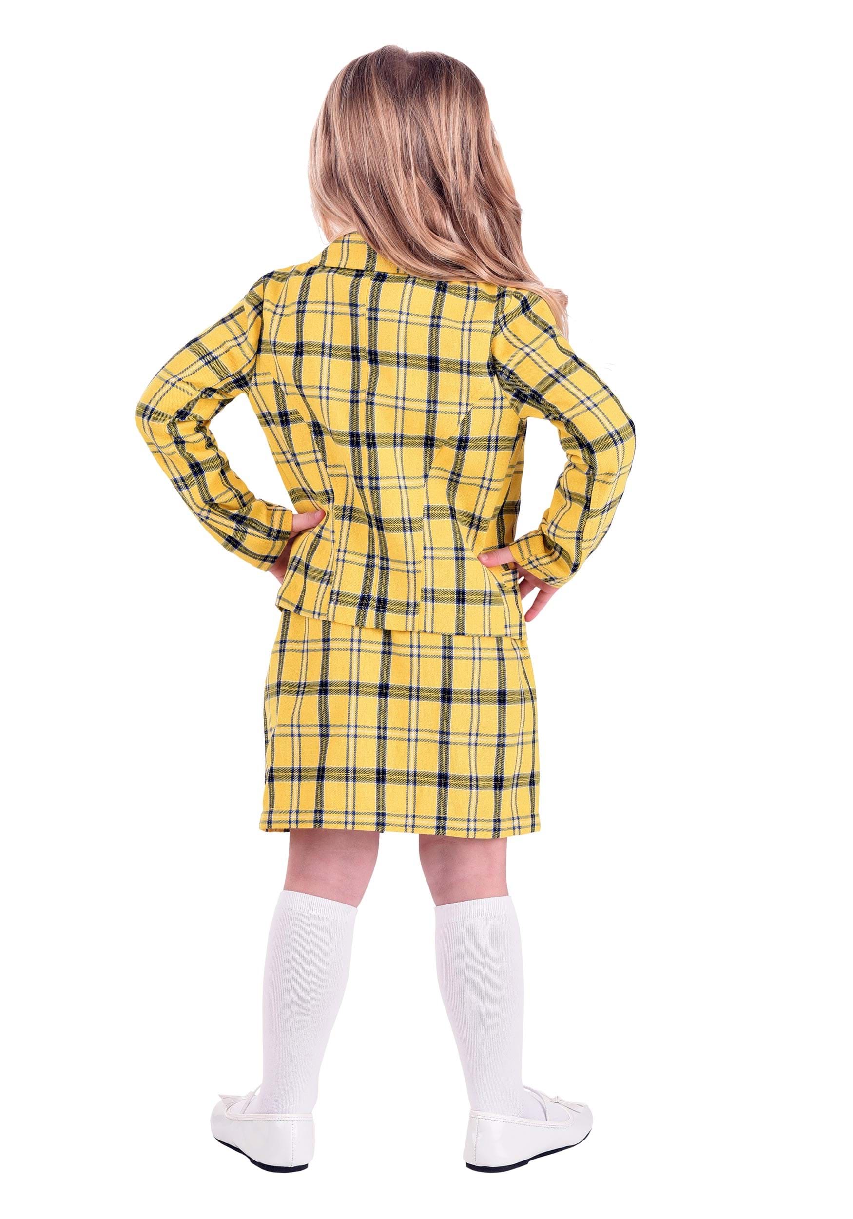 Girl's Toddler Clueless Cher Costume Kid's Movie Costumes