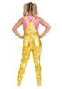 Women's Harley Quinn Gold Overalls Costume Alt 1