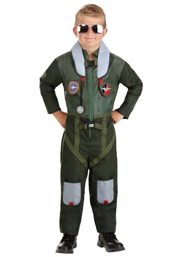 Kid's Daring Fighter Pilot Costume