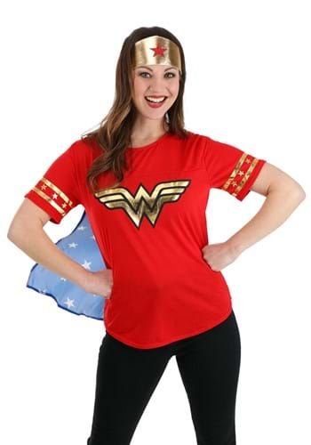 Womens superhero t shirts with 2024 capes uk