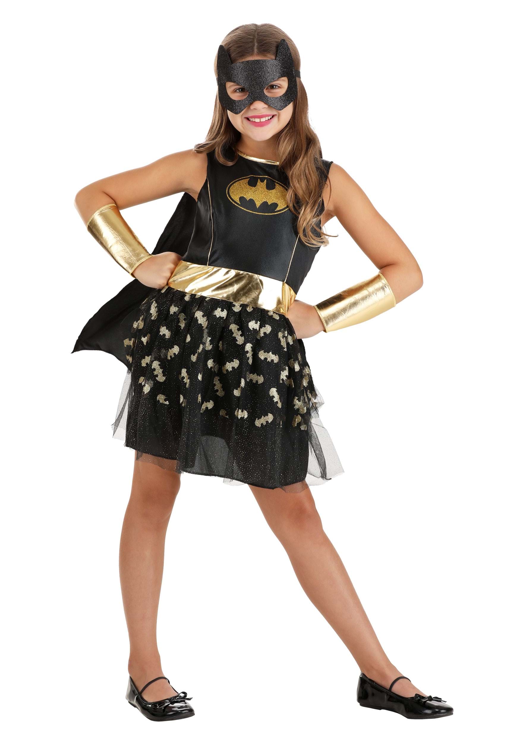 Disfraz de Batgirl brillante para niños Multicolor