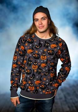 Quirky Kitty Halloween Sweater for Adults alt1