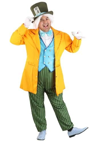 Men's Plus Size Classic Mad Hatter Costume